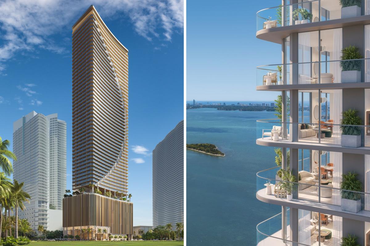  Renderings of the Edge House Miami, a 57-story tower being built in Edgewater, a waterfront neighborhood in Miami. 
