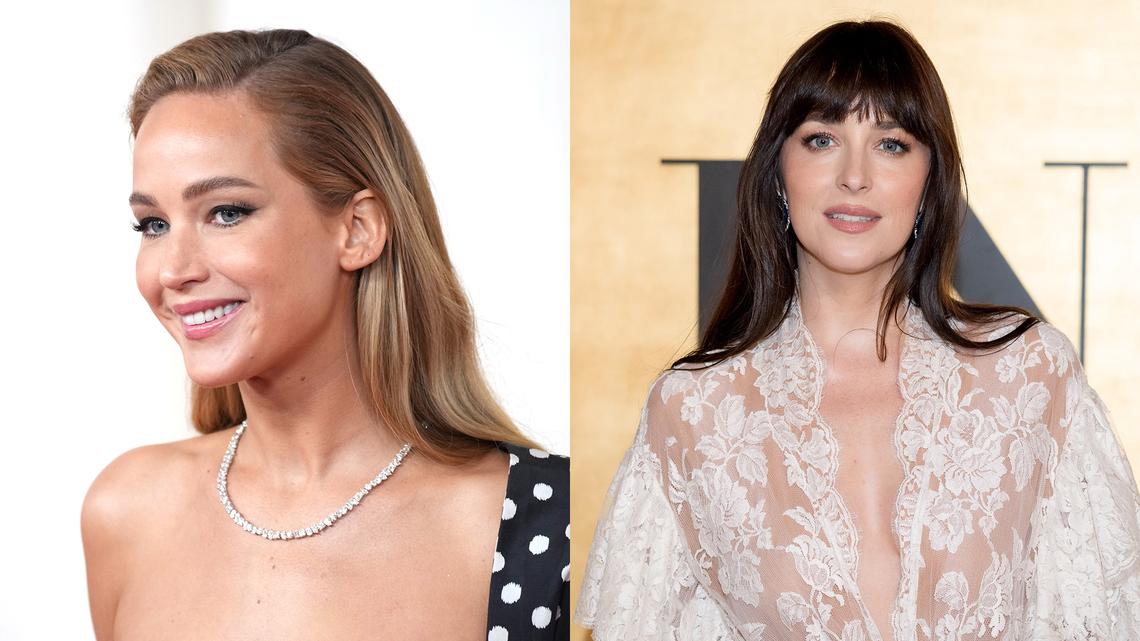 Jennifer Lawrence and Dakota Johnson Can't Stop Wearing Animal-Print Styles 