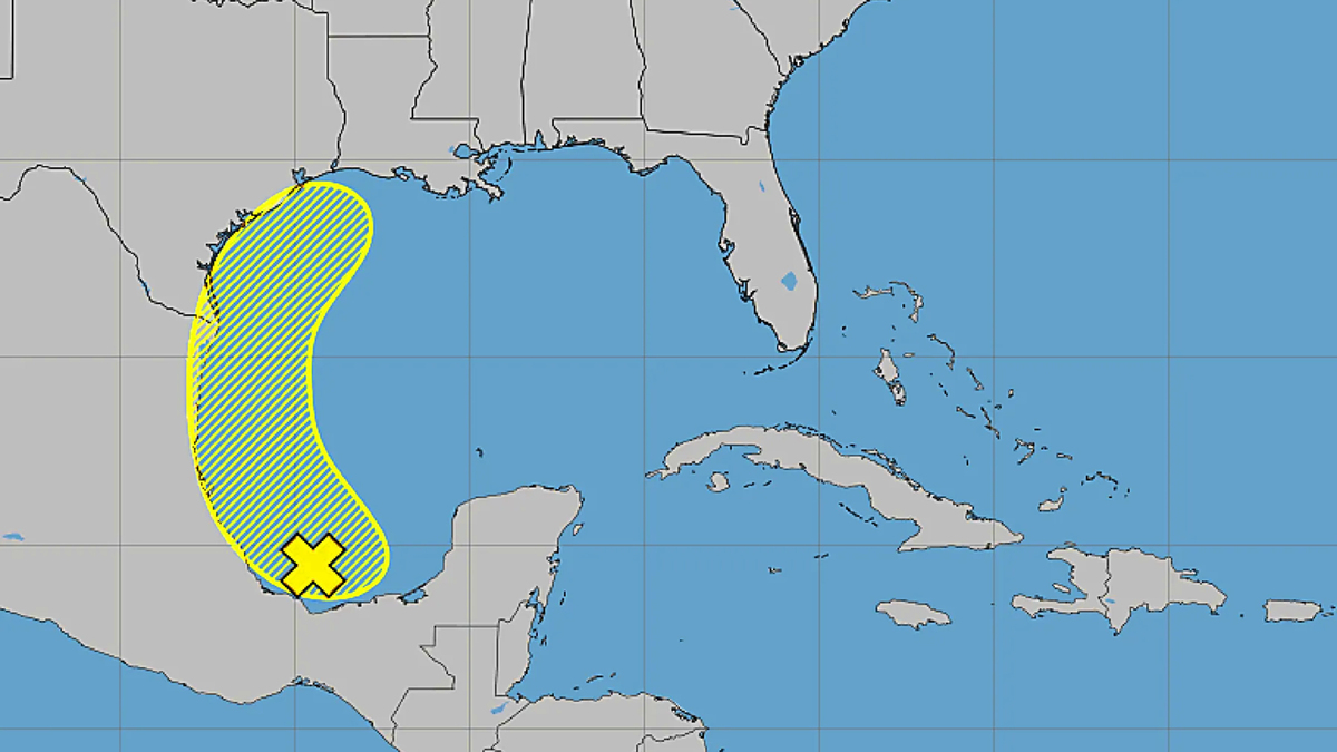The National Hurricane Center said Friday an area of low pressure had formed off the coast of Mexico with a chance to develop when it moves into the Gulf next week. As of the NHC’s 8 a.m. tropical outlook, the broad area of low pressure had formed over the far southern Bay of Campeche with disorganized showers and thunderstorms. (National Hurricane Center/TNS)