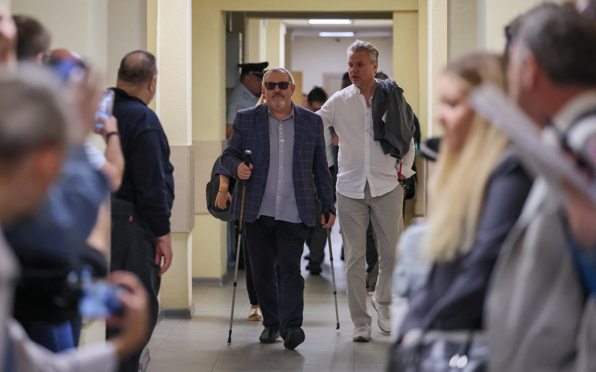 Boris Nadezhdin, an anti-war Russian politician, appears in court in Dolgoprudny, Moscow region, Russia July 17, 2026.  REUTERS/Anastasia Barashkova