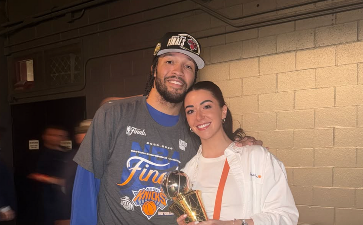 Jalen Brunson and his wife Ali.