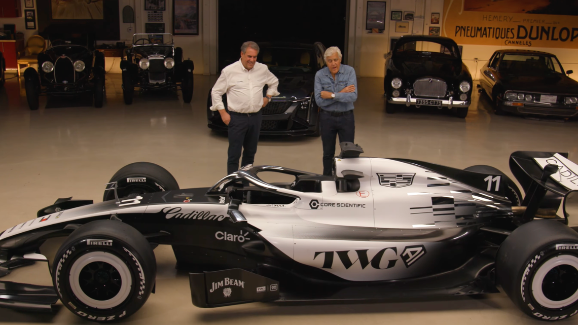 Cadillac F1 Car Lands in Jay Leno's Garage as GM Explains Why It Chose Cadillac Over Corvette 