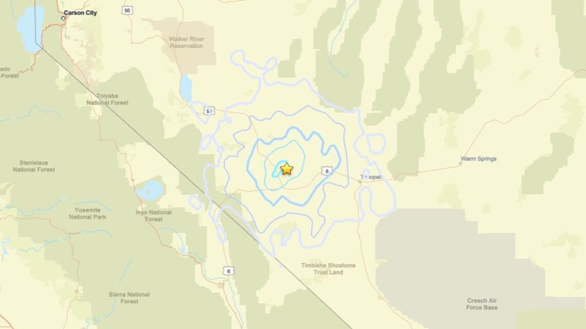 Update: Seismic activity on May 25 - 3.8 magnitude earthquake near Mina, NV recorded 