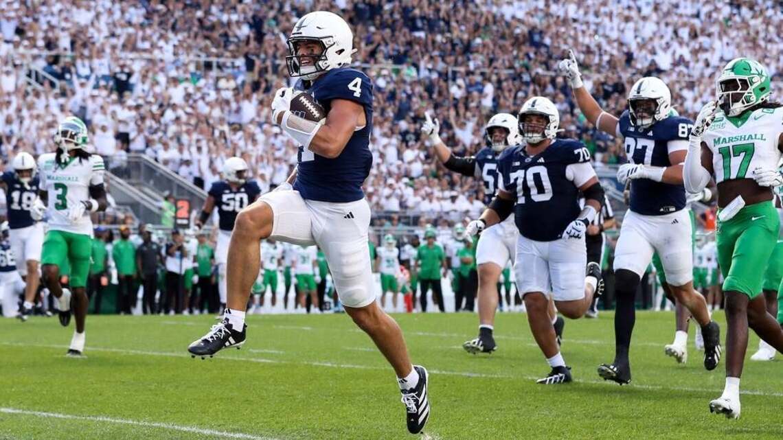 No. 18 Penn State crushes Marshall in coach Matt Campbell's debut 