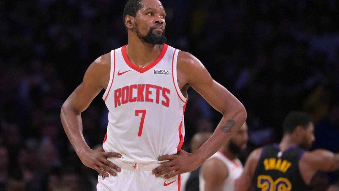 Rockets star Kevin Durant (ankle) ruled out for Game 3 vs. Lakers 