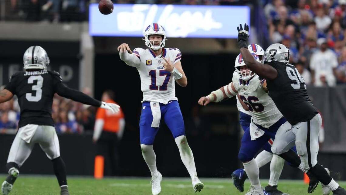 Bills ride Josh Allen to 33-30 win over Raiders