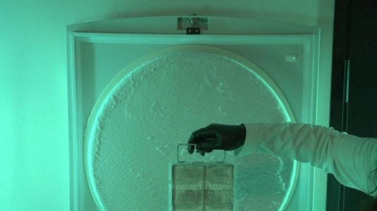 A sample tray from the Colossal BioVault at the headquarters of biotech company Colossal Biosciences in Dallas, Texas, U.S., in this handout image released on June 25, 2026.