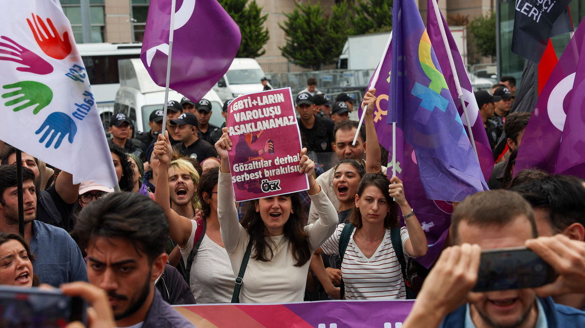 Turkey jails 8 LGBTQ+ activists pending trial as part of sweeping investigation 