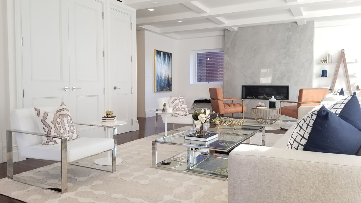 An off-white paint is used on the walls, instead of stark white. (Handout/TNS)