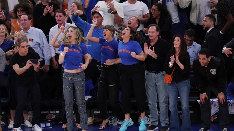 Taylor Swift Jokes She Was Screaming for '100 Percent' of Knicks Game 