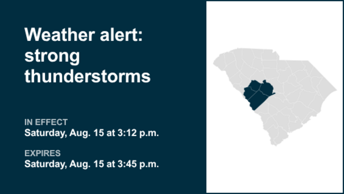 UPDATE: Pea-sized hail forecast with thunderstorms to hit Newberry and Saluda counties Saturday 