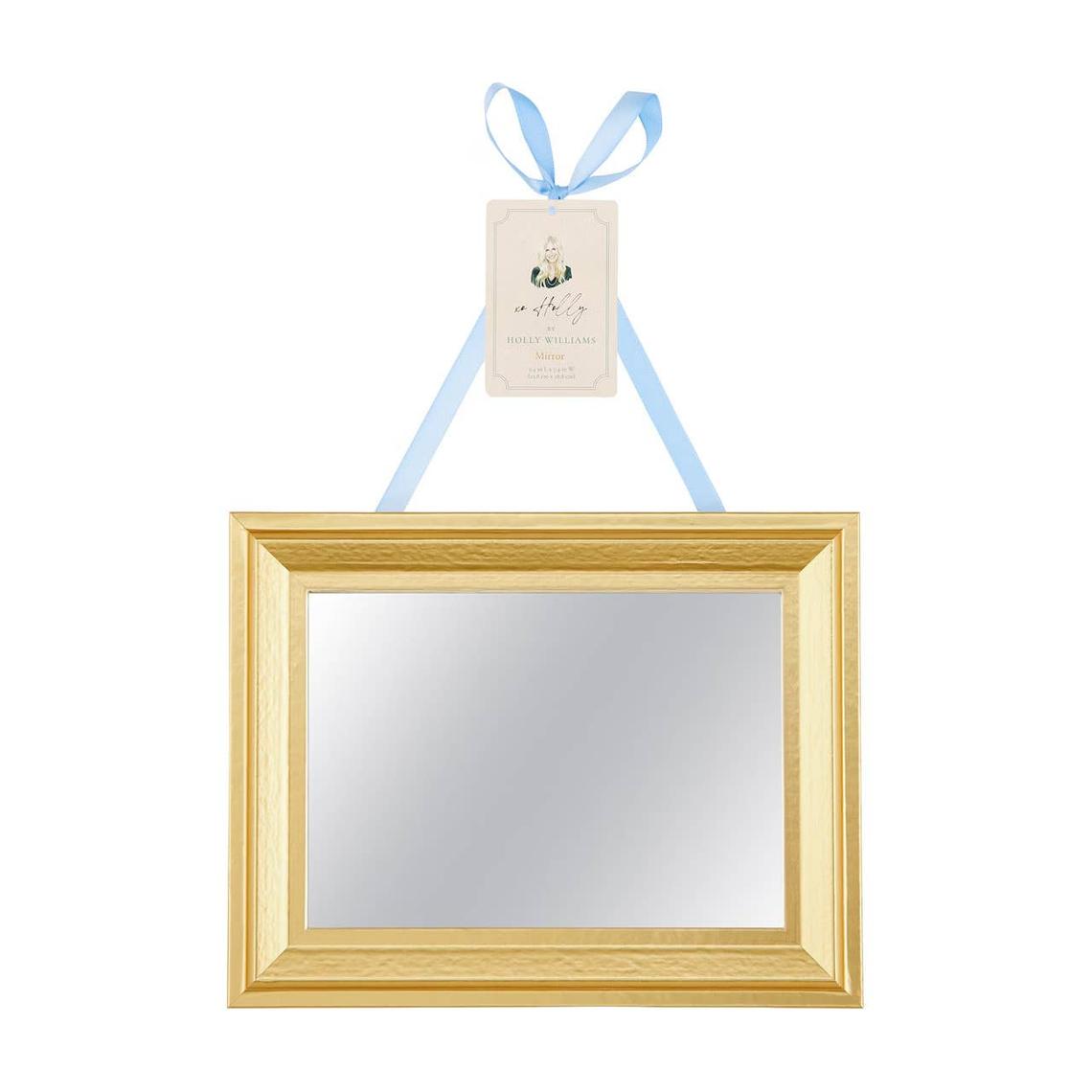  Dollar General Holly Williams Rectangular Mirror with Gold Frame.
