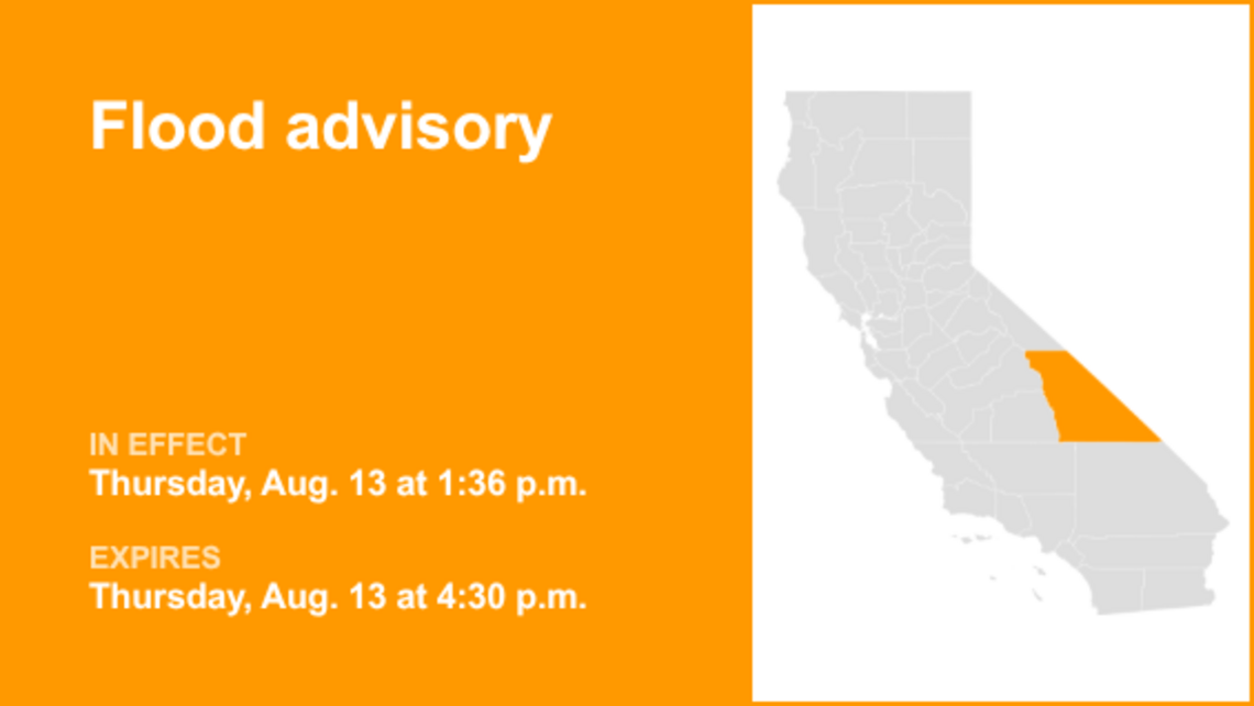 UPDATE: Flood advisory for Inyo County anticipated to expire at 5:15 p.m. 