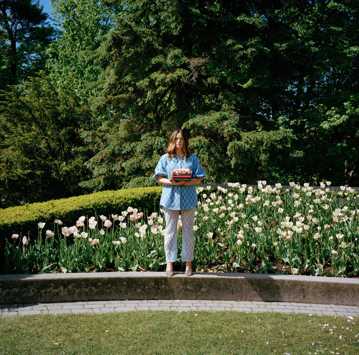 The romance novelist Carley Fortune with her journals, which remind her of "the loneliness of being a teenager," in Toronto on May 29, 2026. Fortune left a hard-won journalism job to give fiction a shot. Five best-sellers later, a series based on her debut is about to stream. (Narisa Ladak/The New York Times)