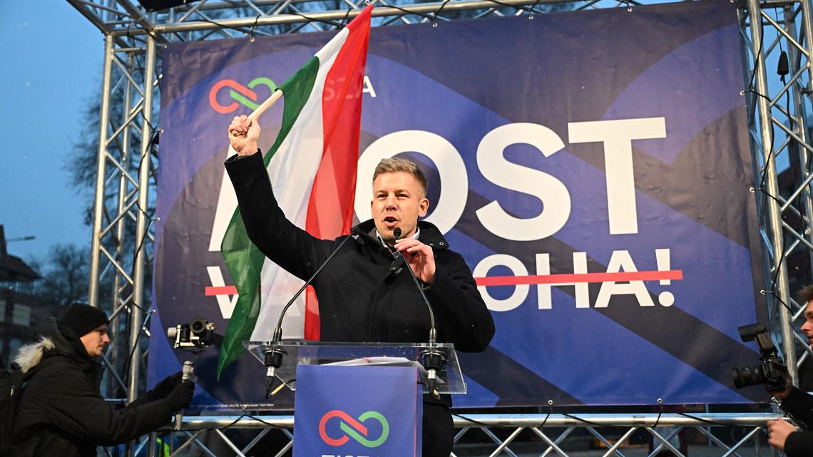 Hungary's opposition flexes muscle with mass rally against Orban 