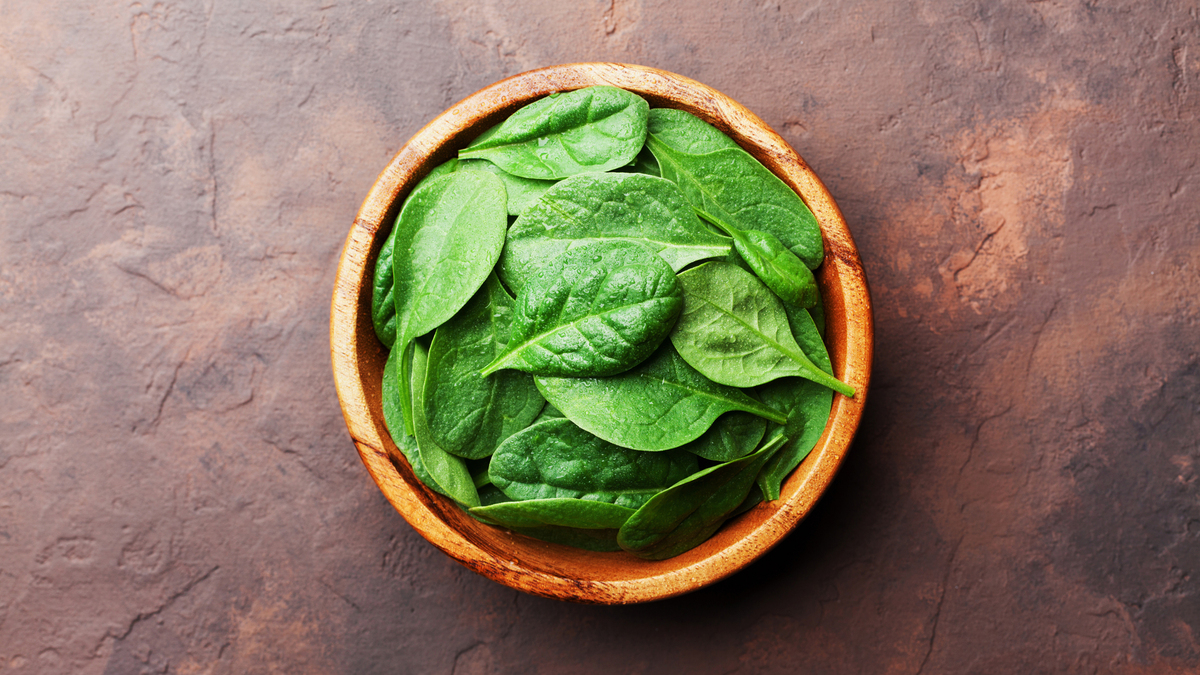 In this meatball recipe, spinach is a healthy addition.
