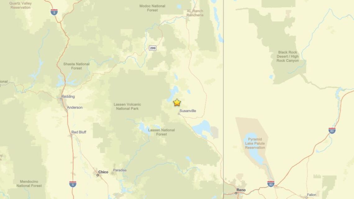 Earthquake of magnitude 2.2 registered close to Susanville, CA on Sept. 25 