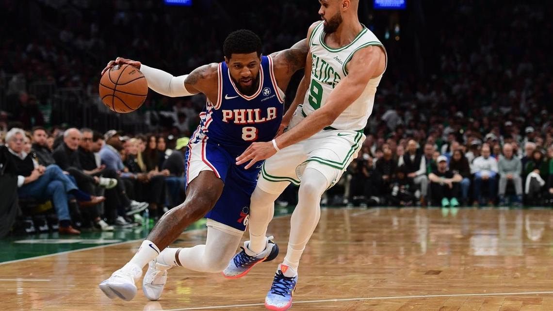 Celtics storm to early lead, roll past 76ers in series opener 