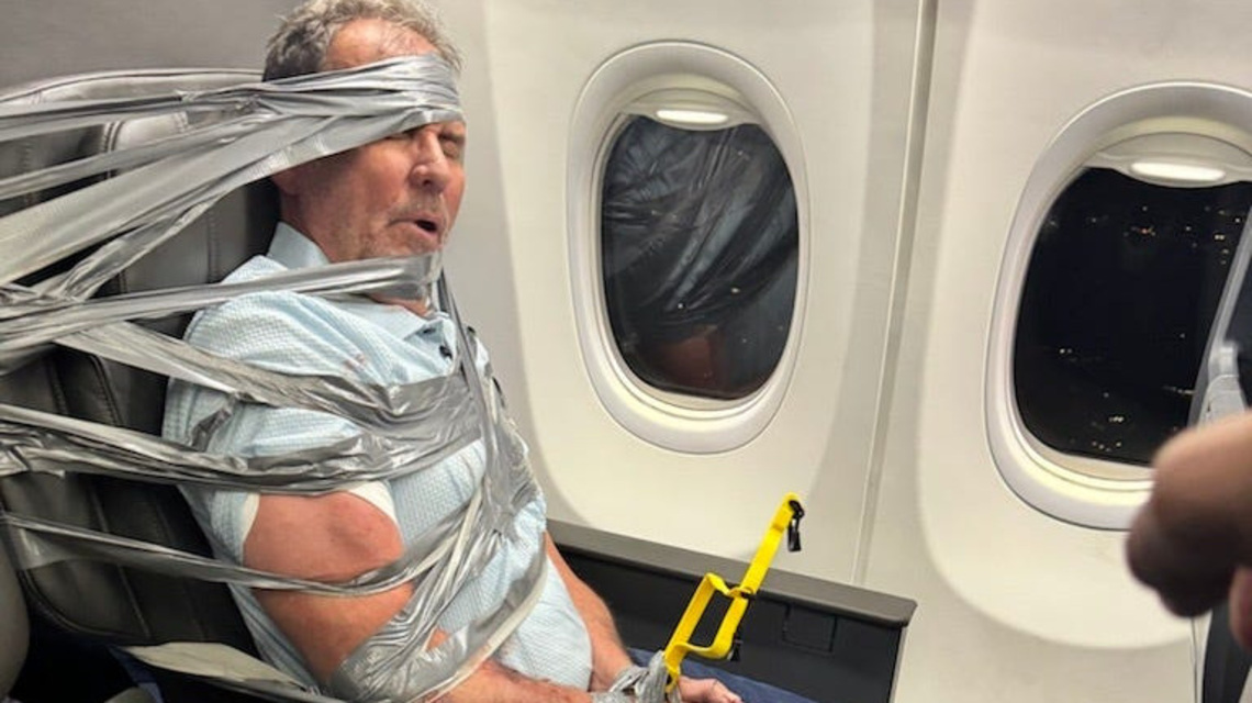 Duct-taped AZ passenger says he doesn't remember on-flight outburst