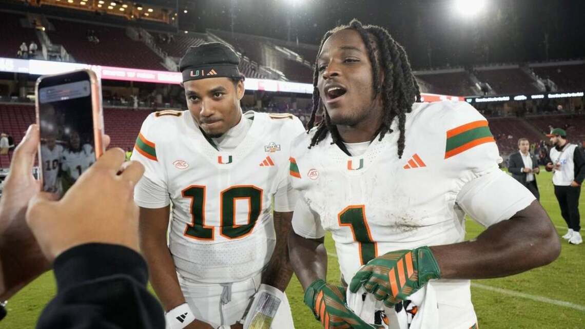 Top 25 roundup: Malachi Toney sets receiving record for No. 7 Miami 