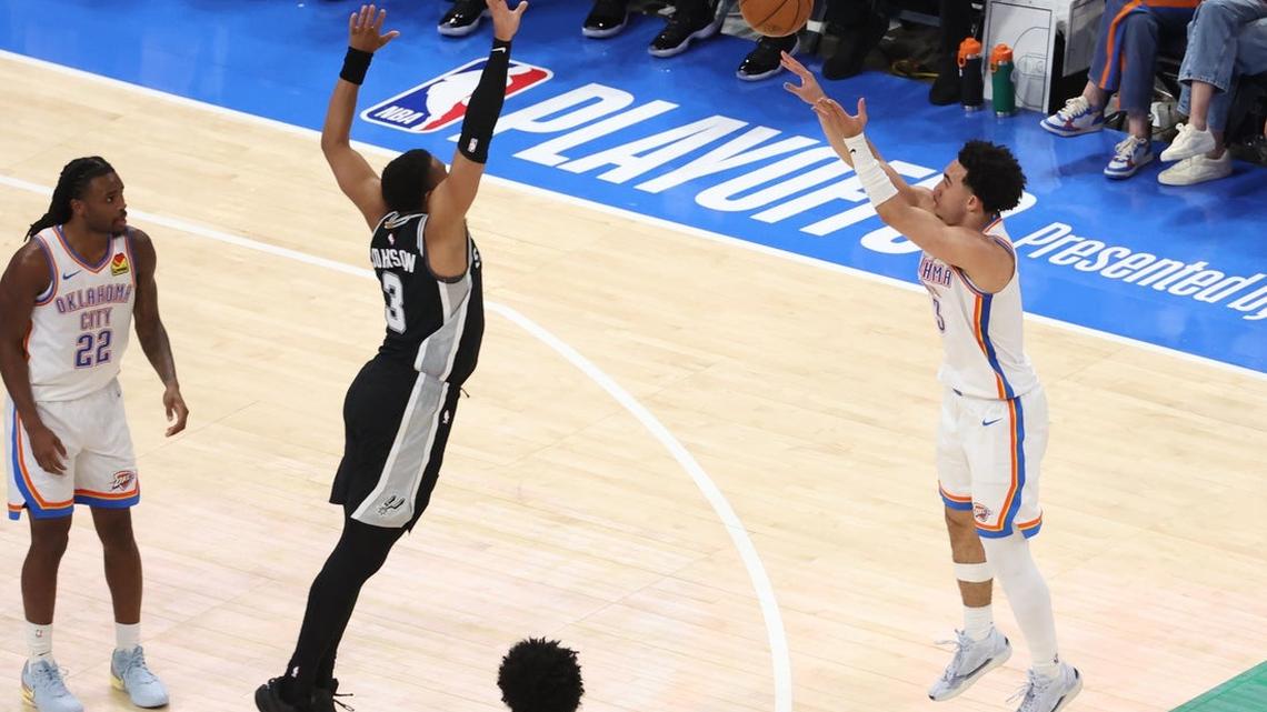 Jared McCain has keyed Thunder wins as Spurs face elimination in Game 6  