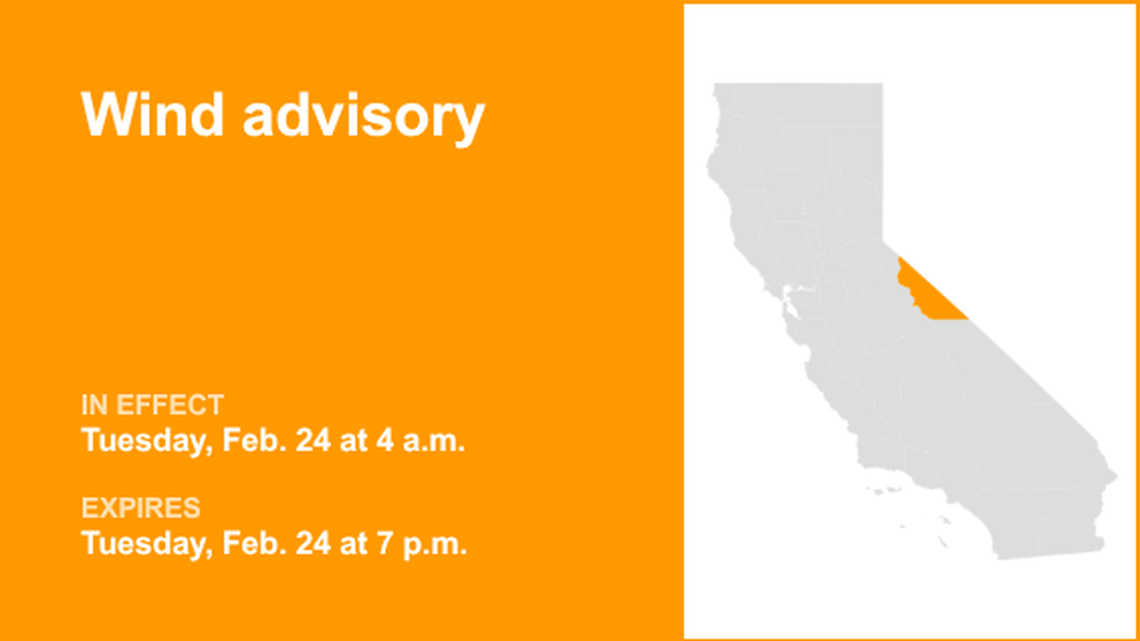 Wind advisory affecting Mono County until Tuesday evening 