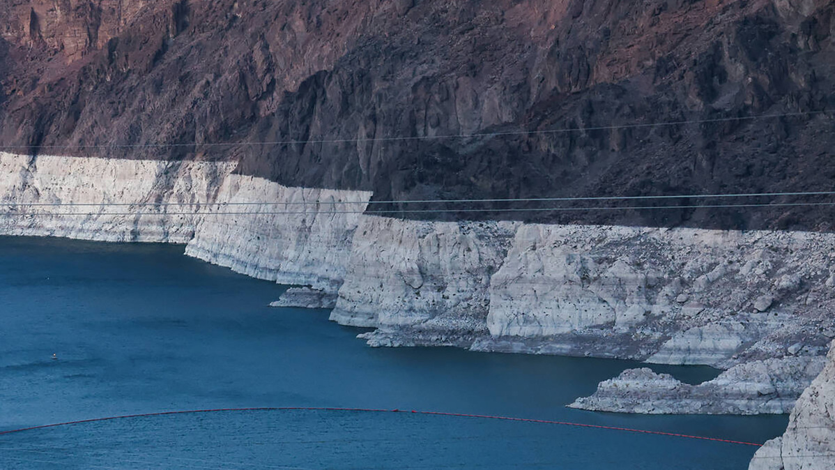 The Colorado River flows near the Hoover Dam on May 27, 2026, in Boulder City, Nevada. (Liv Paggiarino/Las Vegas Review-Journal/TNS)