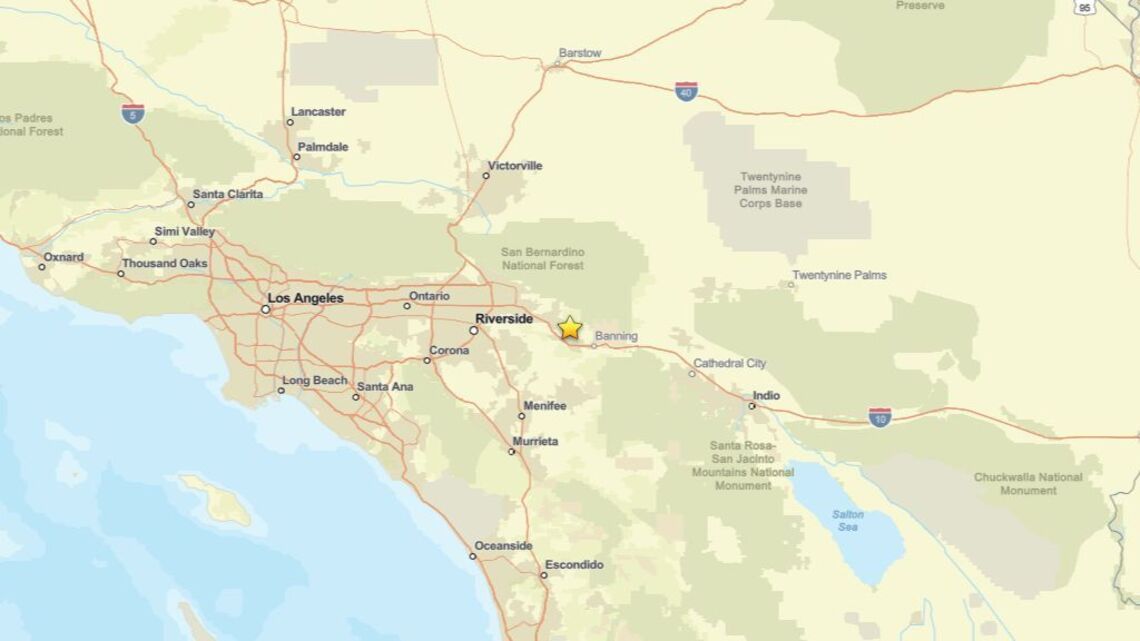 Update: Earthquake of 2.5 magnitude reported close to Beaumont, CA on July 27 