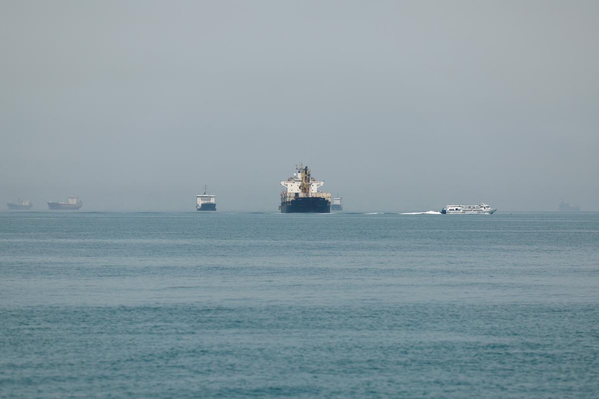 Vessels in the Strait of Hormuz, Iran, May 22, 2026. Majid Asgaripour/WANA (West Asia News Agency) via REUTERS