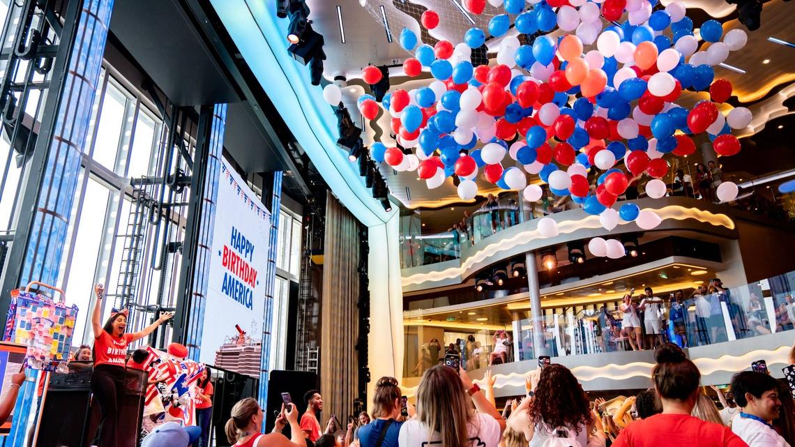 Carnival's America250 cruises include US YAY! parties, giant inflatables 