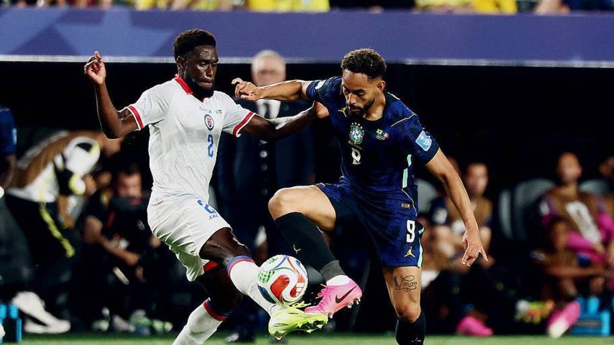  Matheus Cunha scored a brace on Friday. | Charly Triballeau/AFP/Getty Images 