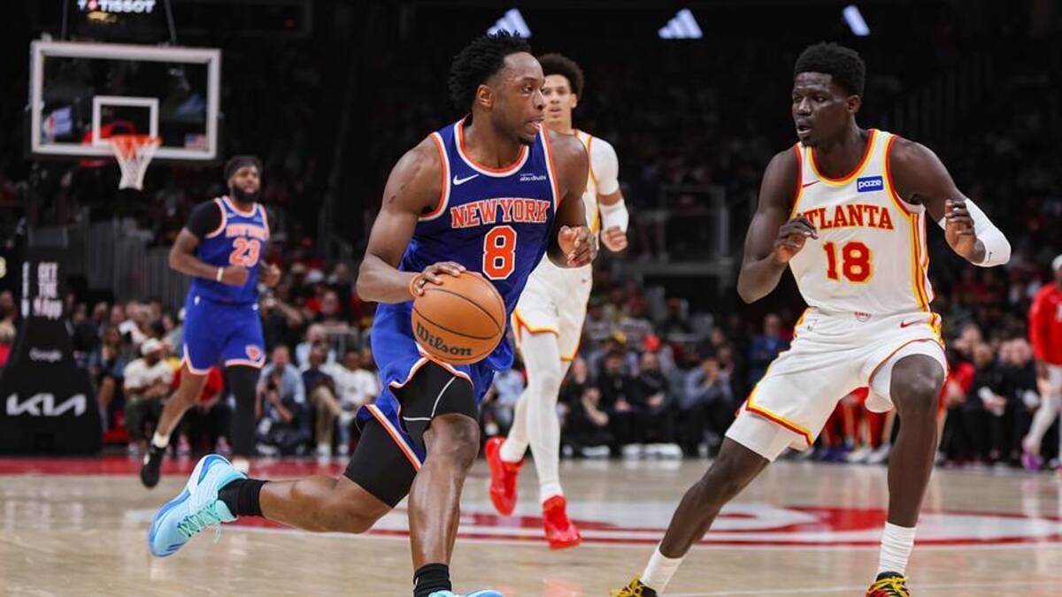  The Knicks beat the Hawks in a thrilling six-game series to advance to the next round in the NBA playoffs. | Brett Davis-Imagn Images 