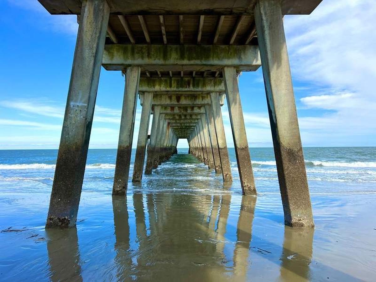  A walk under the famous pier on Tybee Island is a must. Photo credit: Karyn Locke 