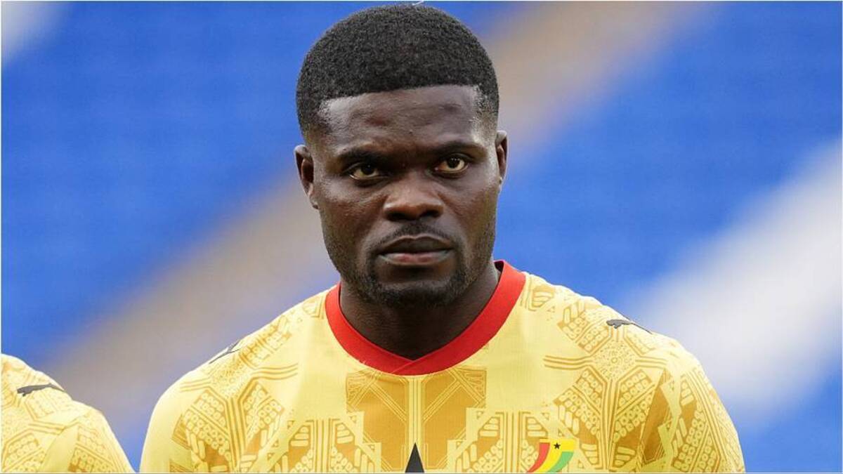  Thomas Partey was named in Ghana's XI against England. | Nick Potts/PA Images/Getty Images 
