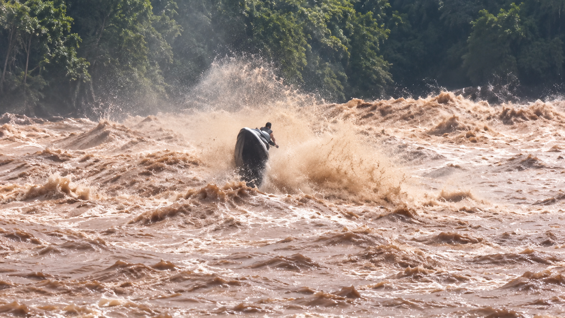 Watch Jet Ski ‘Legend' Get Rag-Dolled by Flooded Brazilian River Rapids (Video) 
