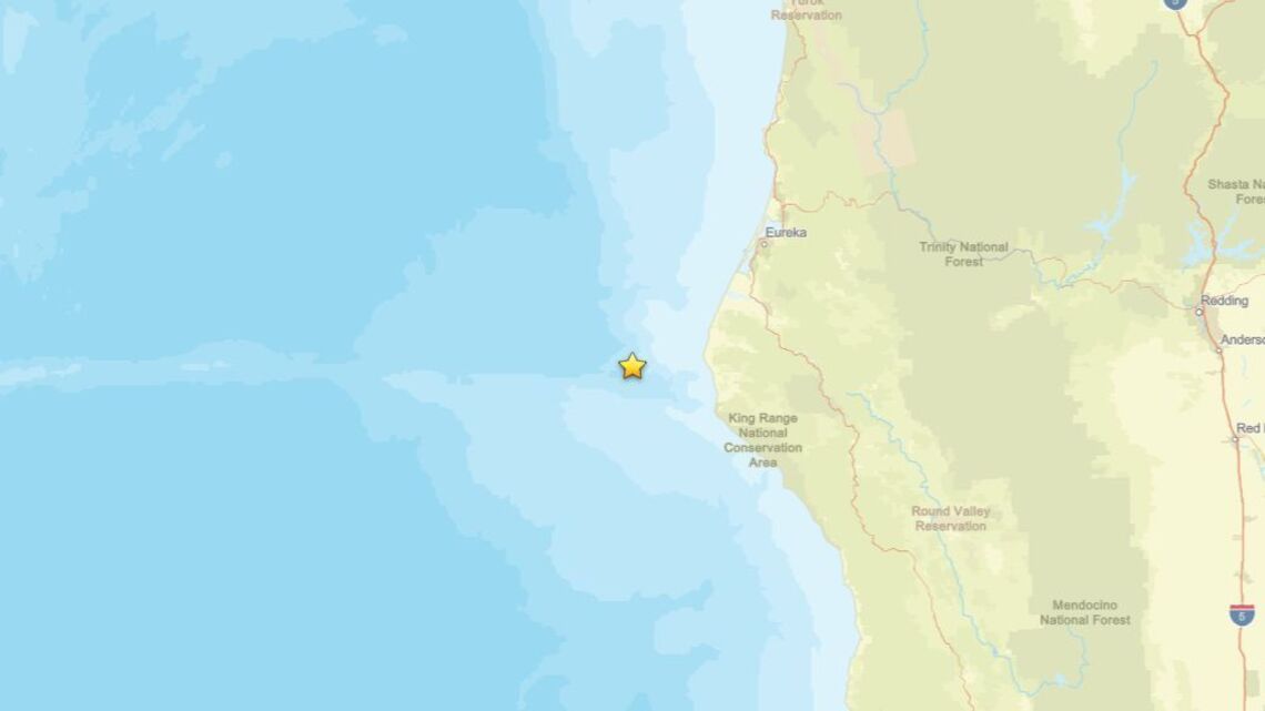 2.4 magnitude earthquake struck near Petrolia, CA on Aug. 21 