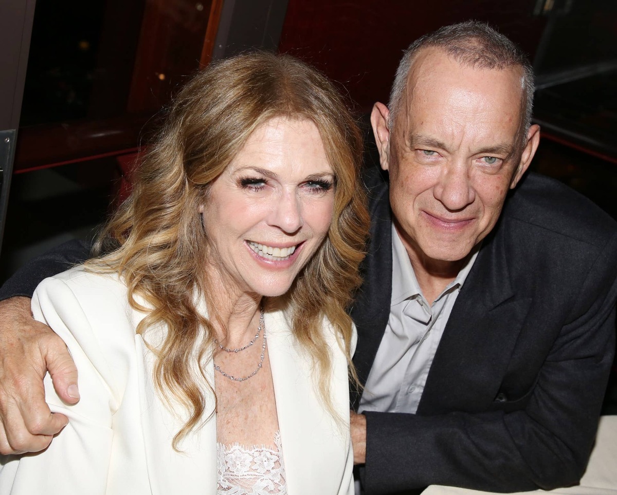  Rita Wilson and Tom Hanks pose at the opening night after-party for "Celebrity Autobiography" on Broadway at Redeye Grill in New York City.  Bruce Glikas/WireImage