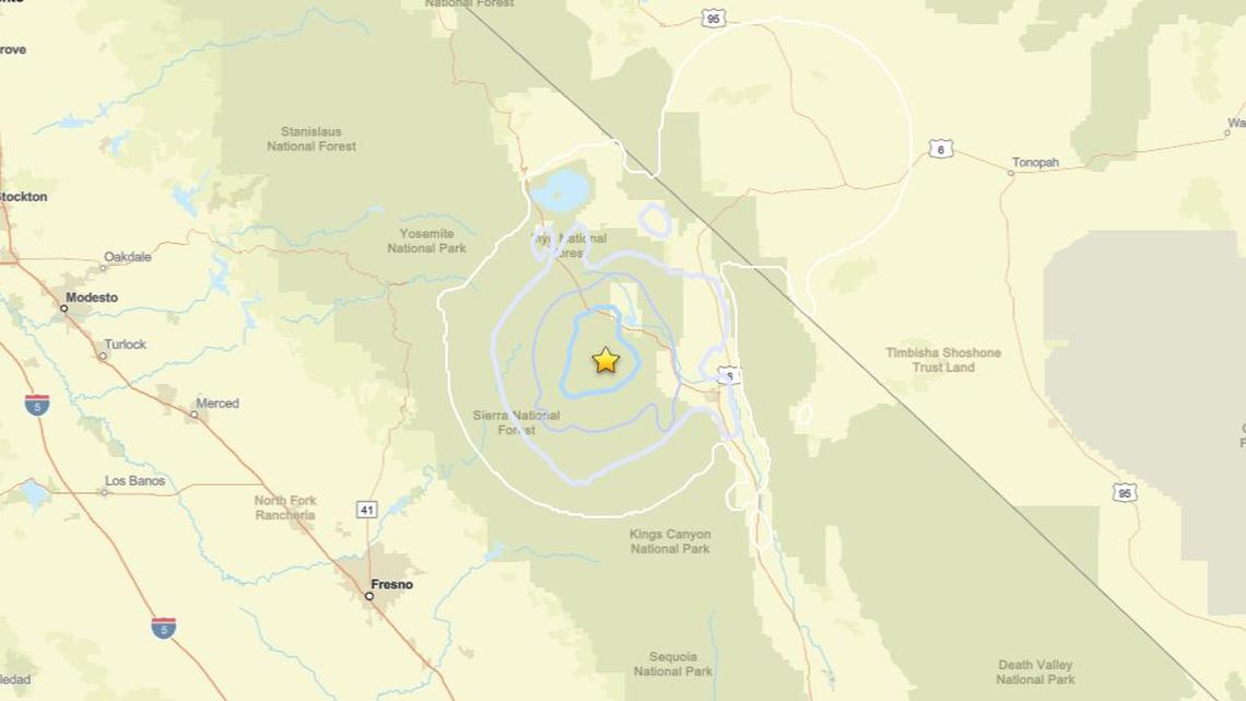 Update: Earthquake rattles region close to Toms Place, CA on June 1 - 3.4 magnitude reported 