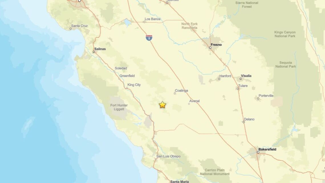 Oct. 5: Earthquake of 2.1 magnitude registered close to Parkfield, CA 