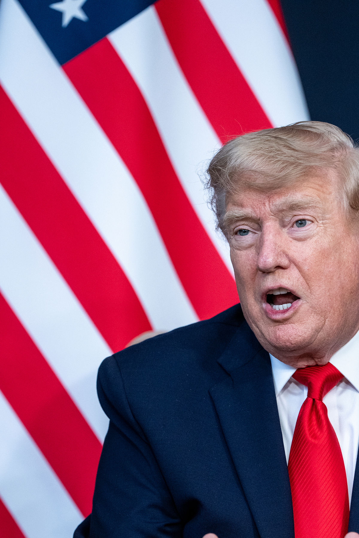 President Donald Trump attends a bilateral meeting with the Emir of Qatar, Tamim Bin Hamad Al-Thani, during the G7 Summit in Evian-les-Bains, France, June 16, 2026. (Haiyun Jiang/The New York Times)