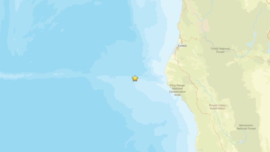 2.5 magnitude earthquake registered near Petrolia, CA on June 22 