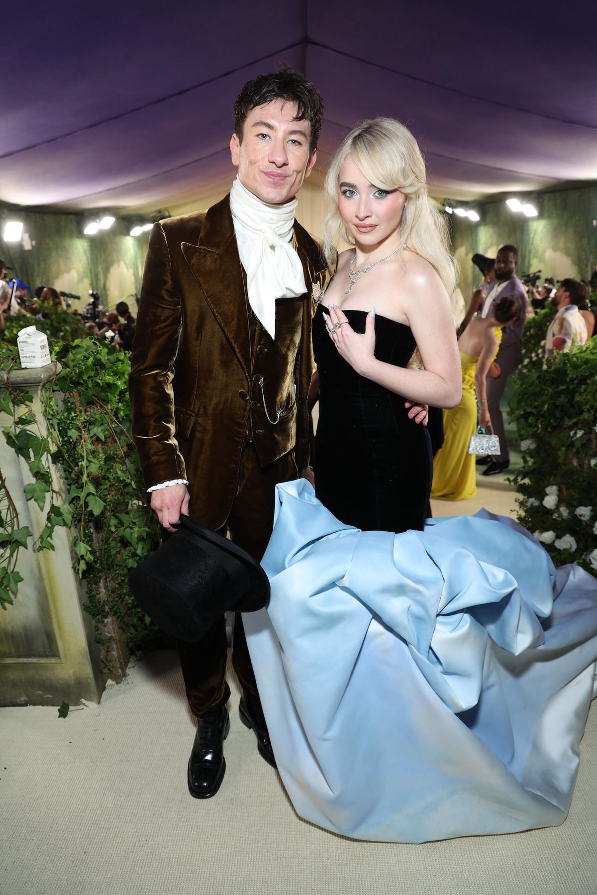 NEW YORK, NEW YORK - MAY 06:  (L-R) Barry Keoghan and Sabrina Carpenter attend The 2024 Met Gala Celebrating “Sleeping Beauties: Reawakening Fashion” at The Metropolitan Museum of Art on May 06, 2024 in New York City. ( (Photo by Kevin Mazur/MG24/Getty Images for The Met Museum/Vogue)