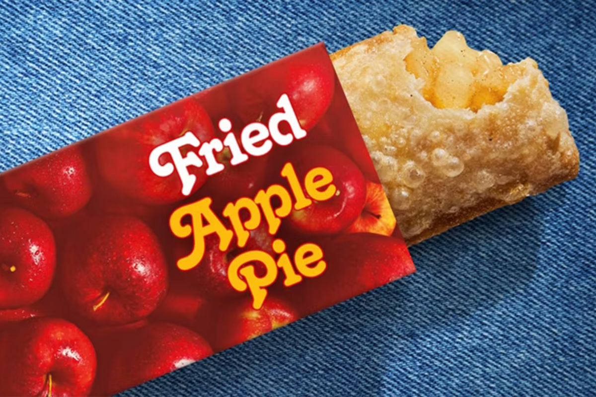  A promotional picture of the fried apple pie from McDonald’s. 