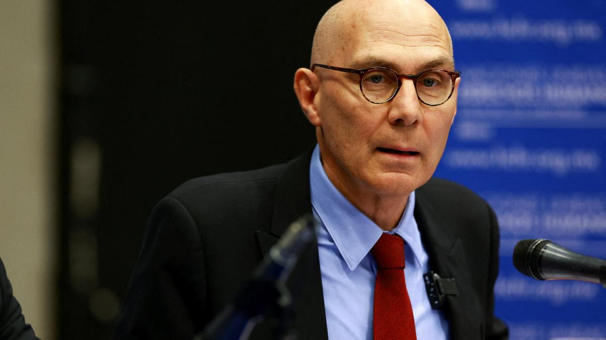 FILE PHOTO: United Nations High Commissioner for Human Rights Volker Turk holds a news conference in Mexico City, Mexico April 22, 2026. REUTERS/Raquel Cunha/File Photo
