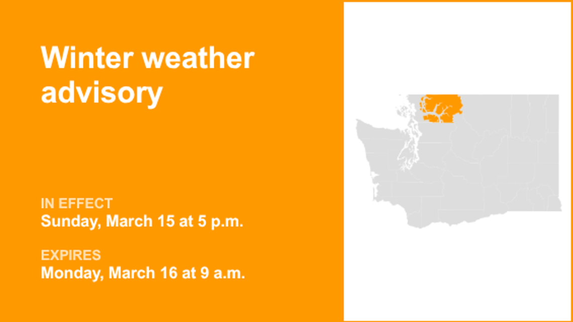 UPDATE: Winter weather advisory issued for Cascades of Whatcom and Skagit counties 