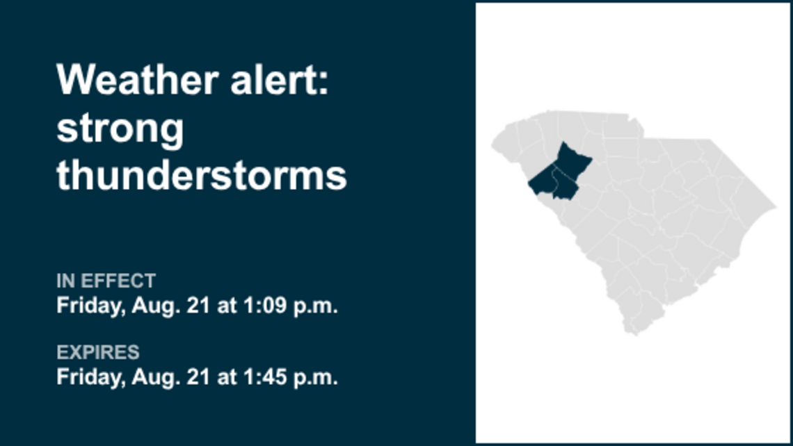 UPDATE: Weather alert affecting Laurens County Friday afternoon, says the NWS 