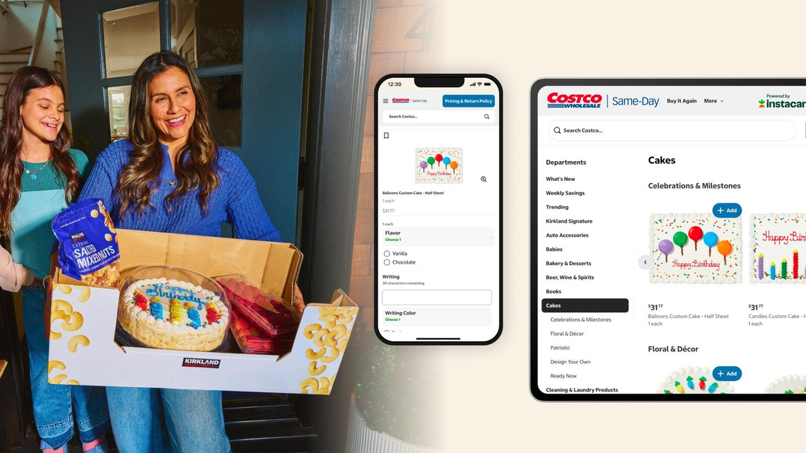 Costco shoppers can now have sheet cakes and party platters delivered