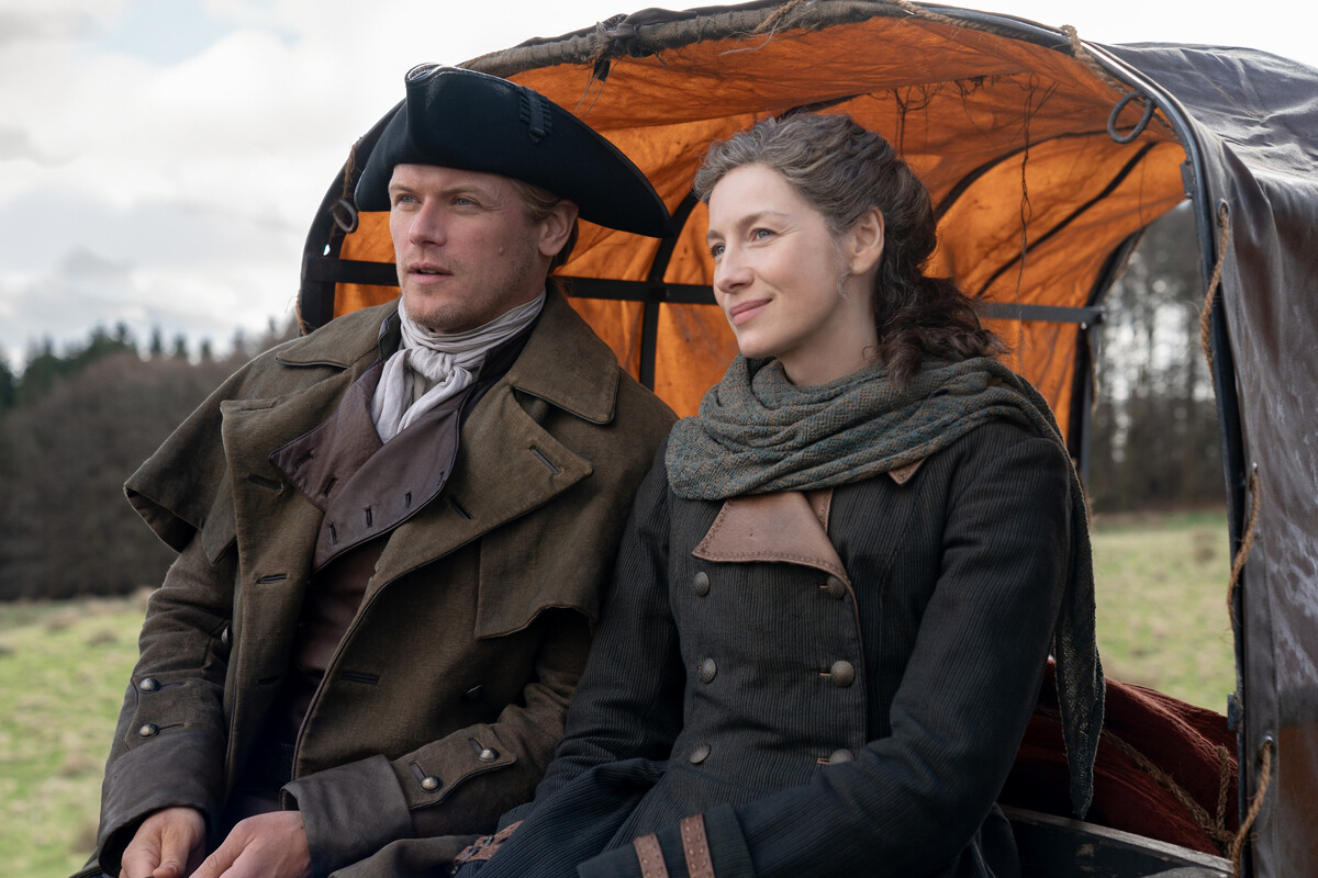 Sam Heughan and Caitriona Balfe, Outlander, 2026Courtesy of Starz