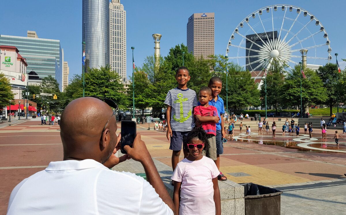 Centennial Park is one of the most photographed places in Atlanta. Photo credit: Maria Smith 