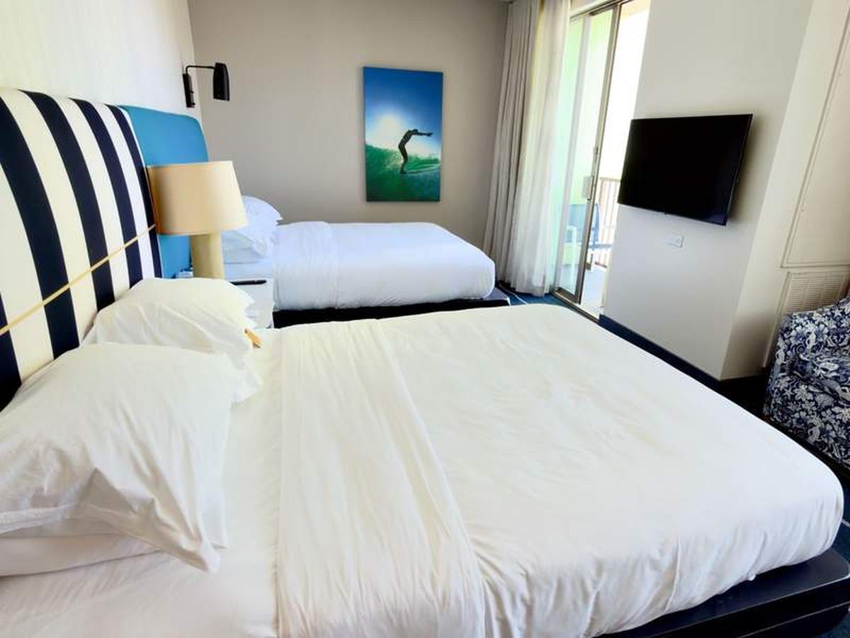  Hip colorful room vibes at The Kimpton Shorebreak Resort. Photo credit: Kim Orlando 